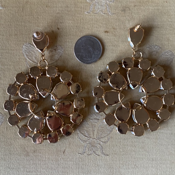 NWOT rhinestone bling earrings - Picture 2 of 3